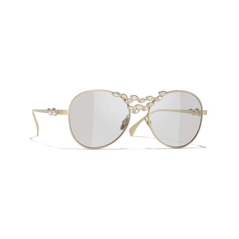 chanel sunglasses with gold sides|CHANEL Sunglasses: Pilot Sunglasses, metal & calfskin — .